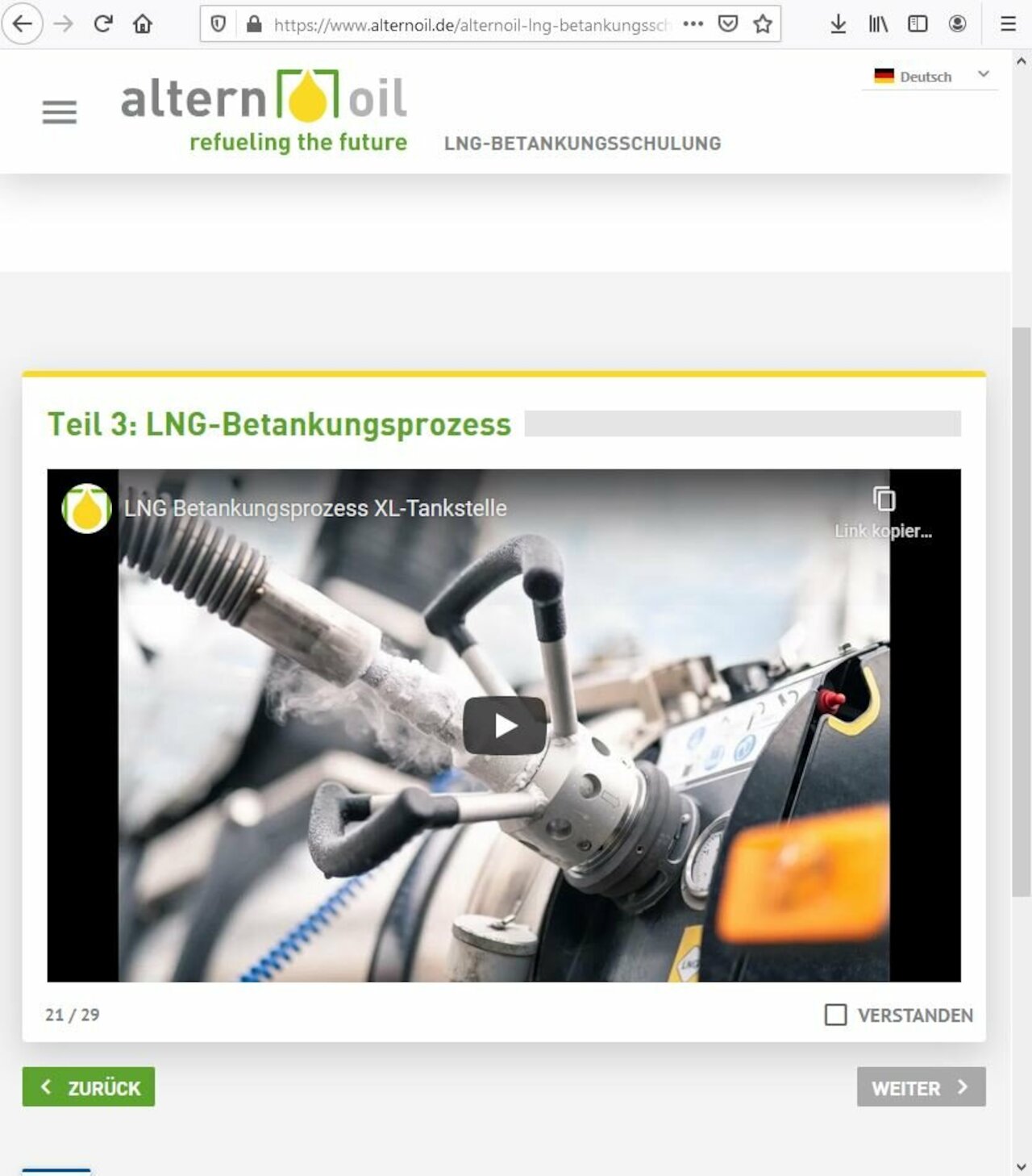 LNG Schulung